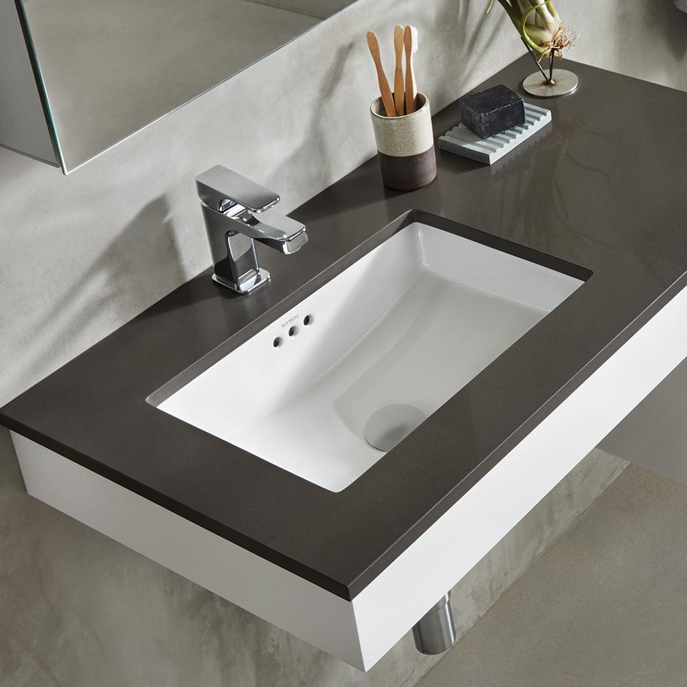 Rectangular Bathroom Sinks - Shop Avanity White Drop-in Rectangular ...