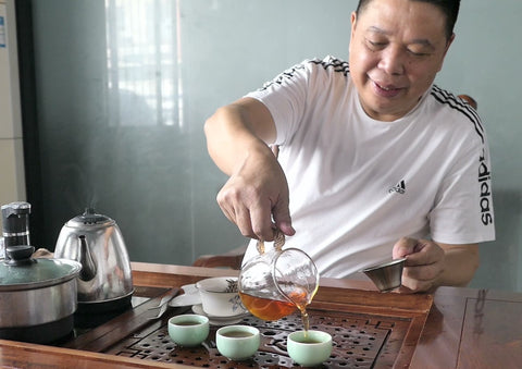 visit to China, traditional Chinese tea drinking  