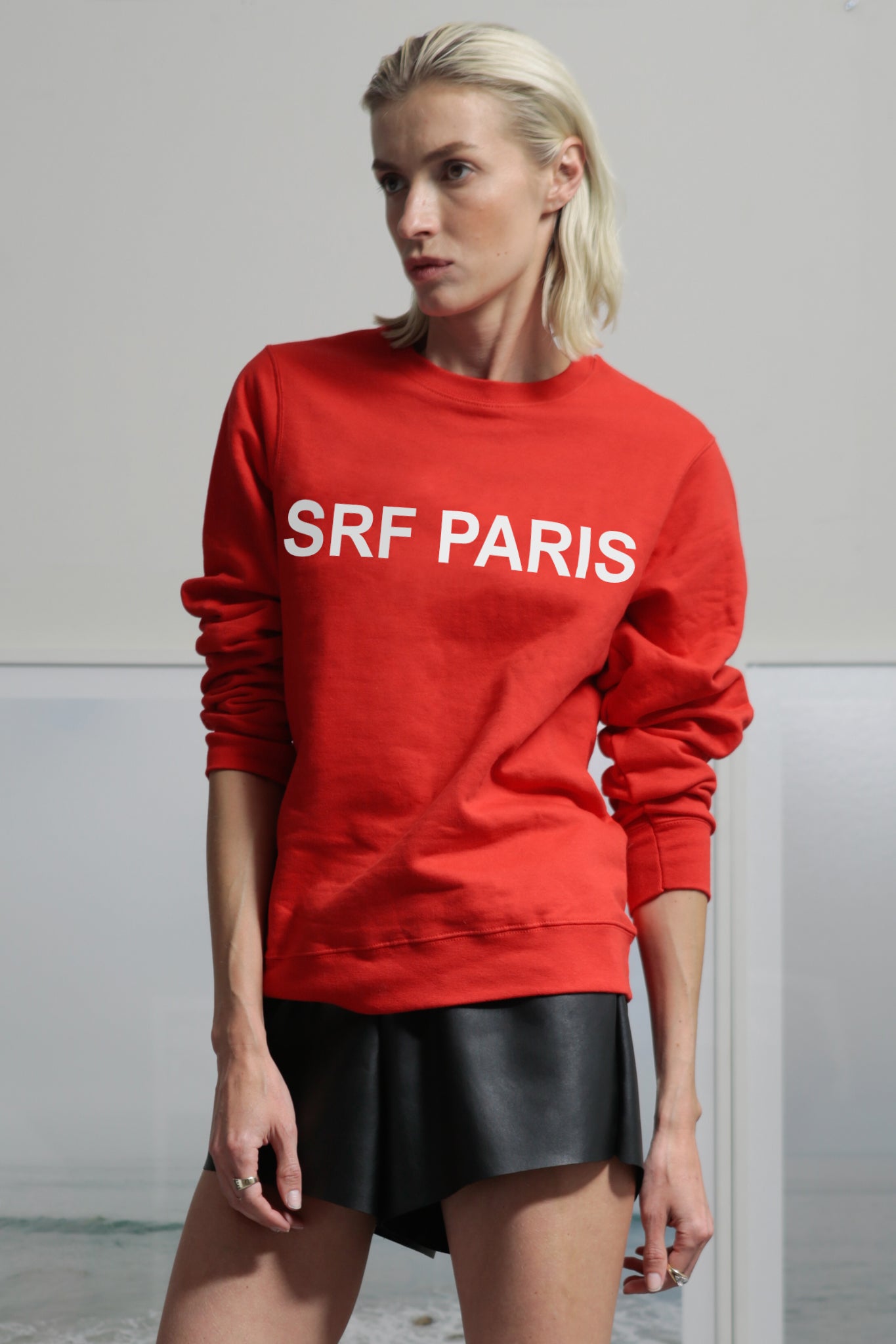 SRF PARIS CREWNECK - RED