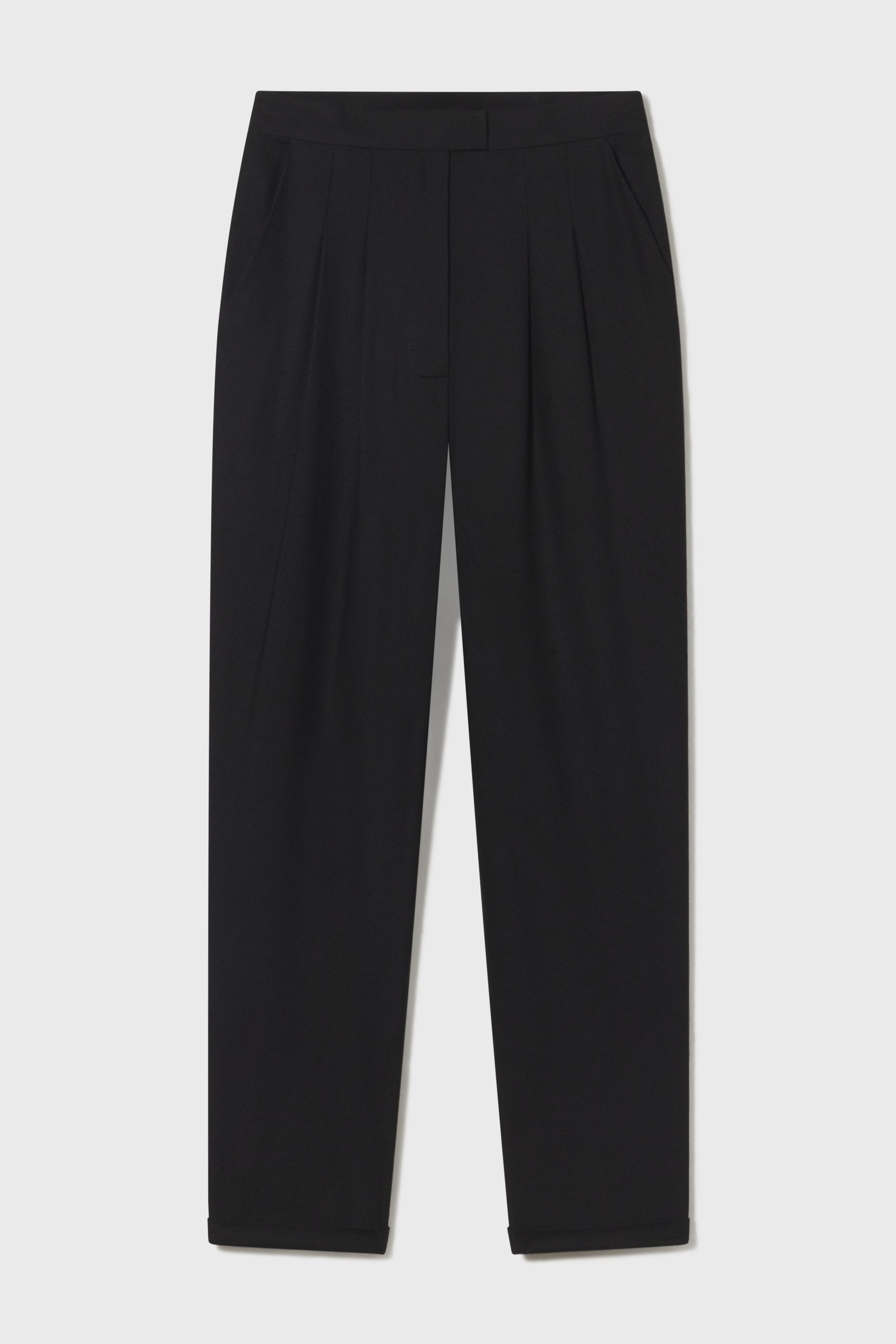 KAOLIN TROUSER - NOIR SILK NOIL | Heidi Merrick