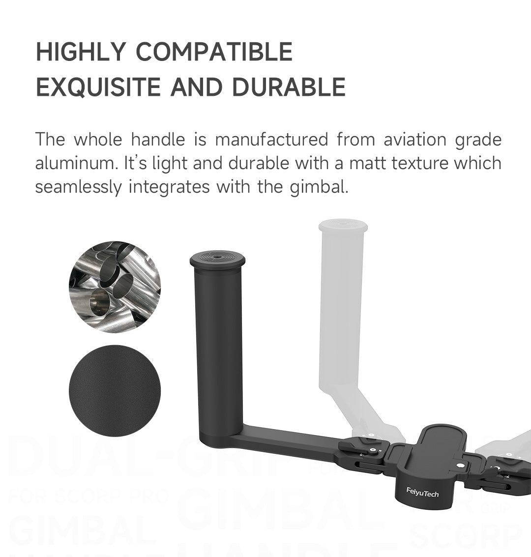 FeiyuTech Carbon Fiber Dual Handle Grip für SCORP Pro Übersicht