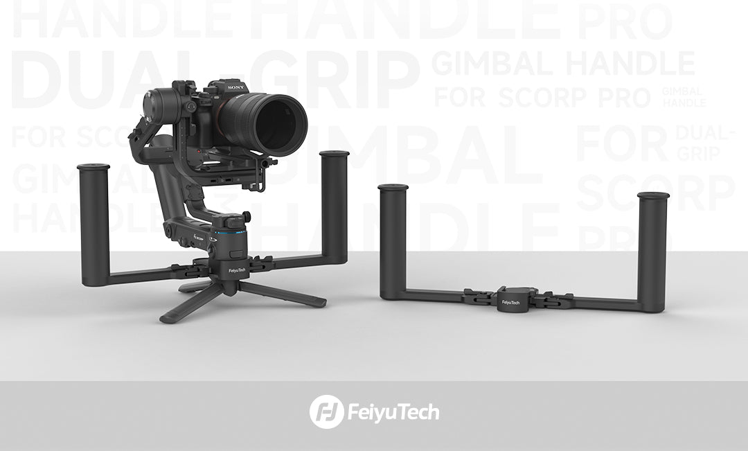 FeiyuTech Carbon Fiber Dual Handle Grip For SCORP Pro Overview