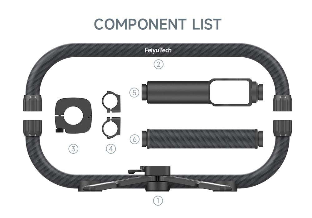 FeiyuTech Carbon Fiber Dual Handle Grip Cage Overview