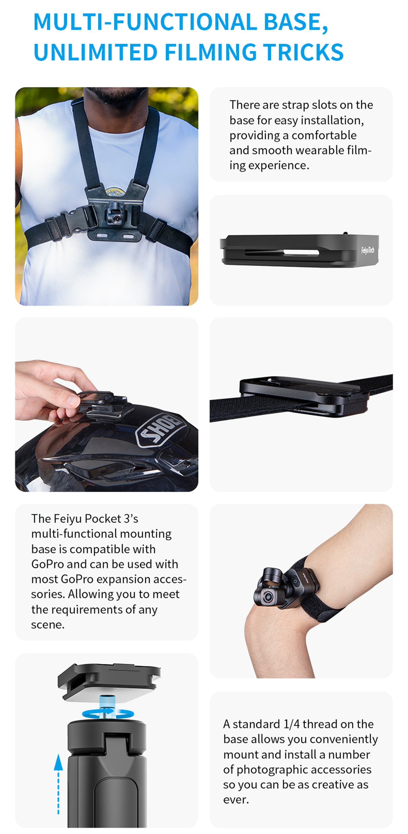 Feiyu Pocket 3 Cordless Detachable 3-Axis Stabilized Camera Overview