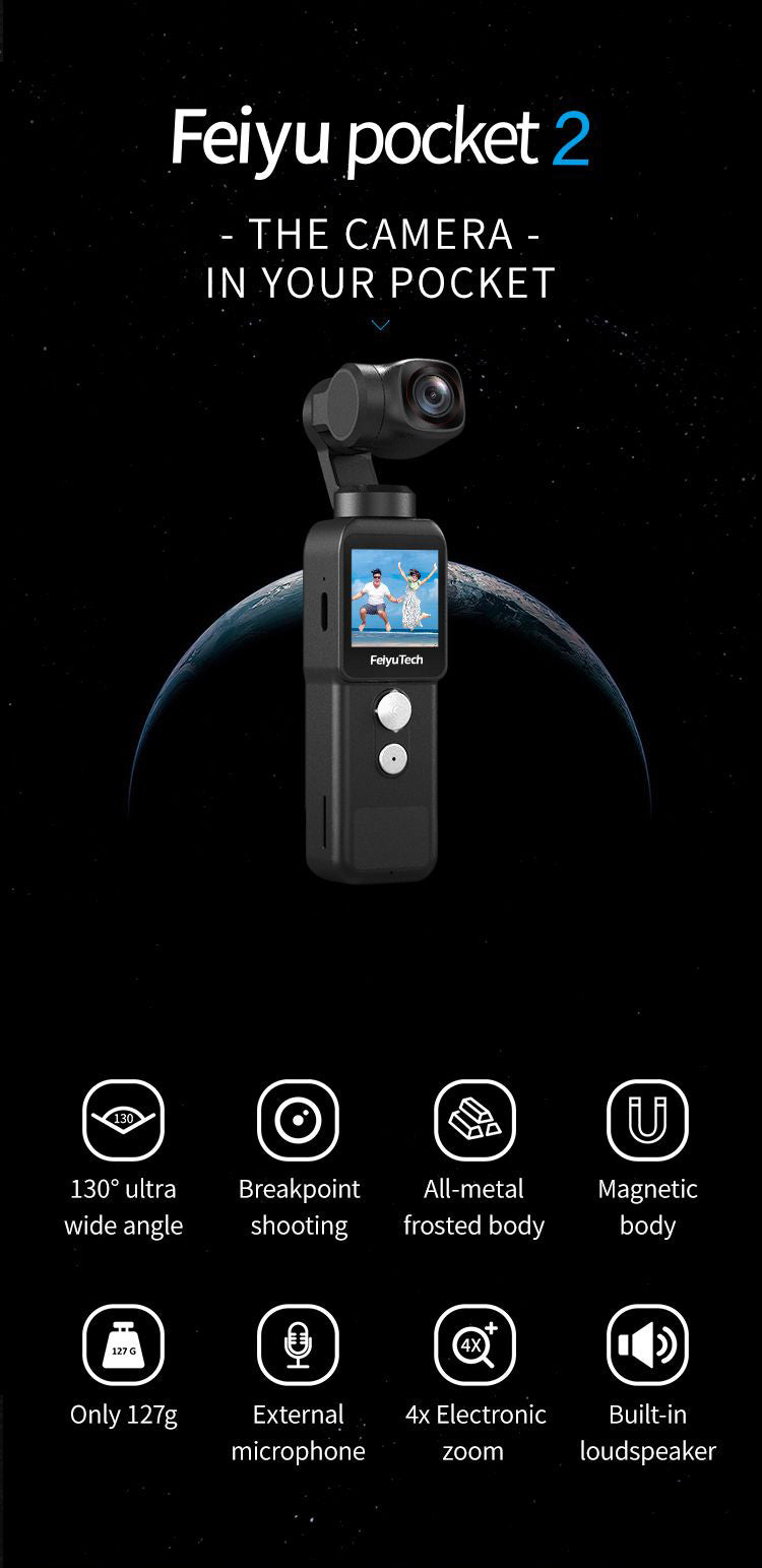 FeiyuTech Feiyu pocket 2 Stabilisierte Handkamera Übersicht