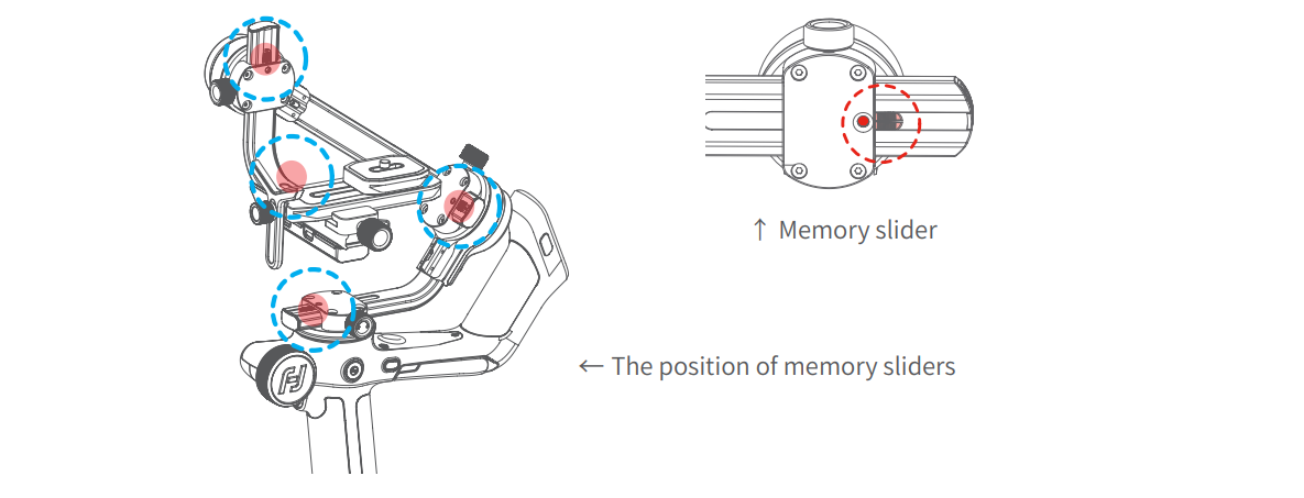 FeiyuTech Scorp Series Gimbal Position Mark Memory Slider