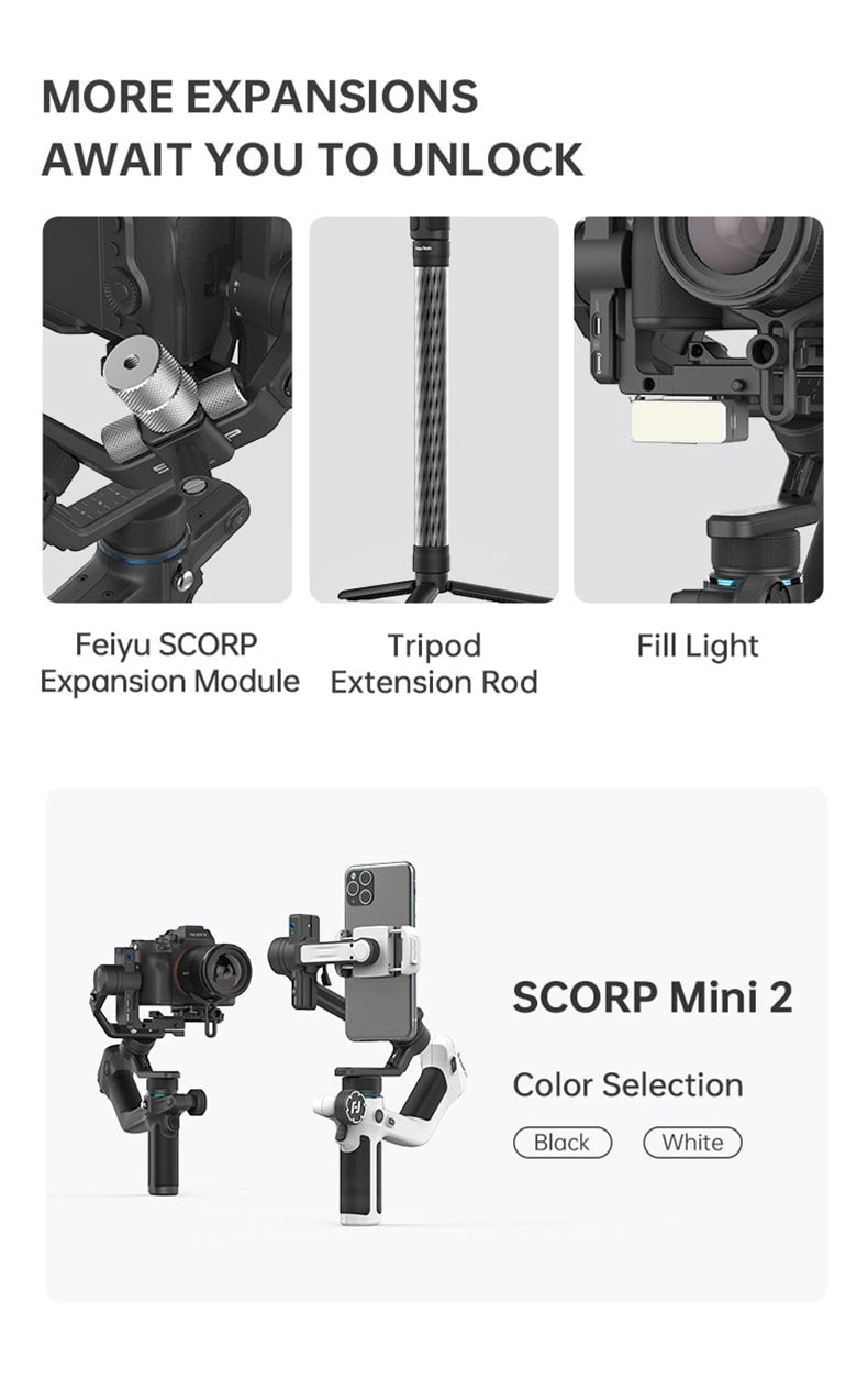 FeiyuTech Scorp Mini 2 Gimbal Stabilizer Overview