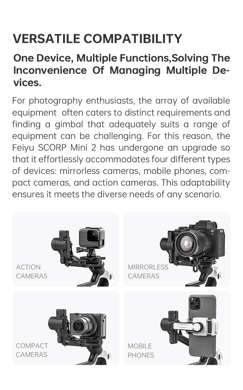 FeiyuTech Scorp Mini 2 Gimbal Stabilizer Overview