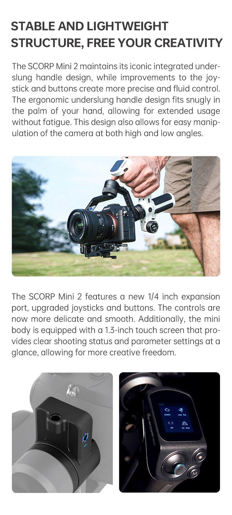 FeiyuTech Scorp Mini 2 Gimbal Stabilizer Overview