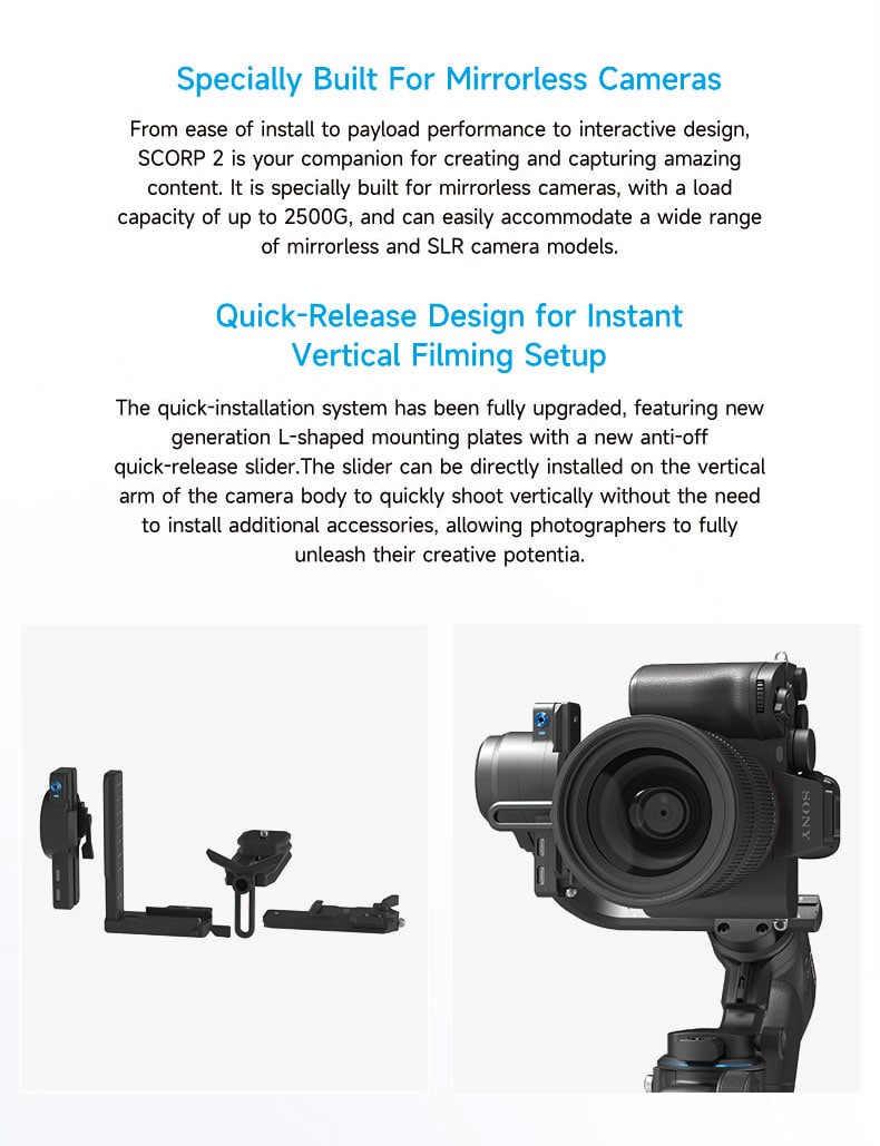 FeiyuTech Scorp 2 Gimbal Stabilizer Overview