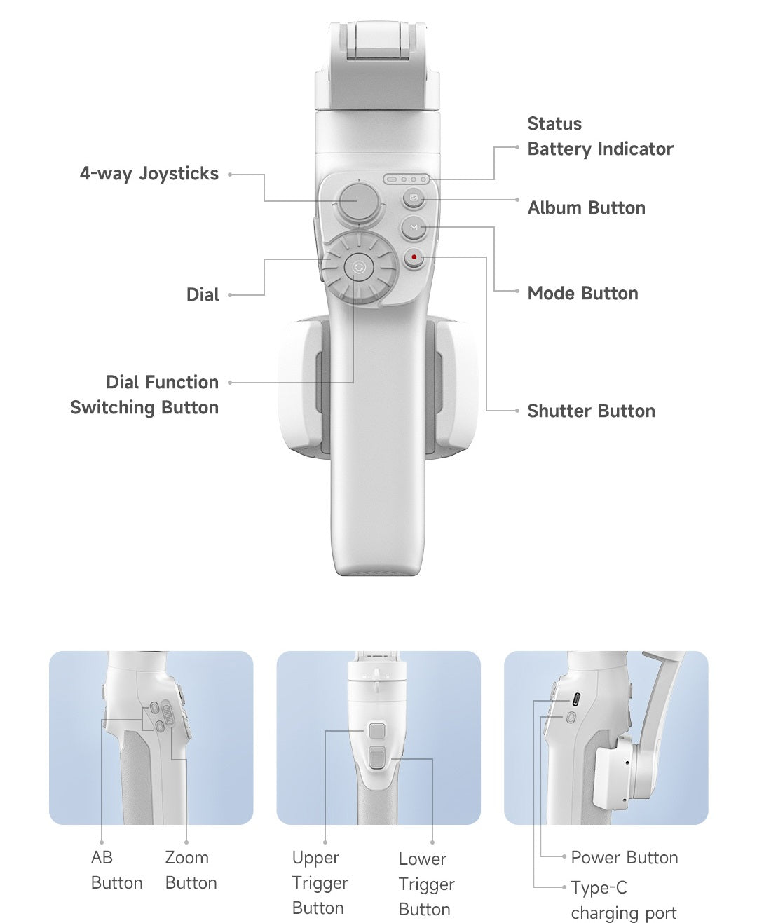 Feiyu Vimble 3 | Extendable Phone Stabilizer – FeiyuTech