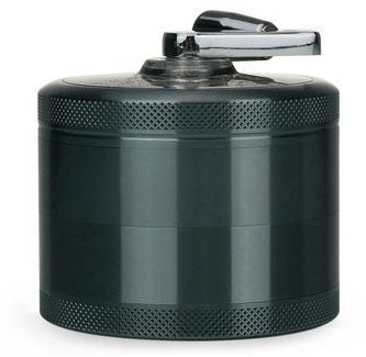 Four-Piece Herb Grinder with Rotary Crank Handle