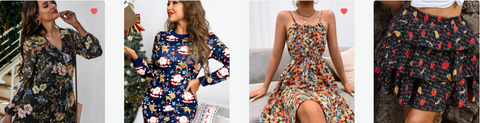 Floral print dresses for Women