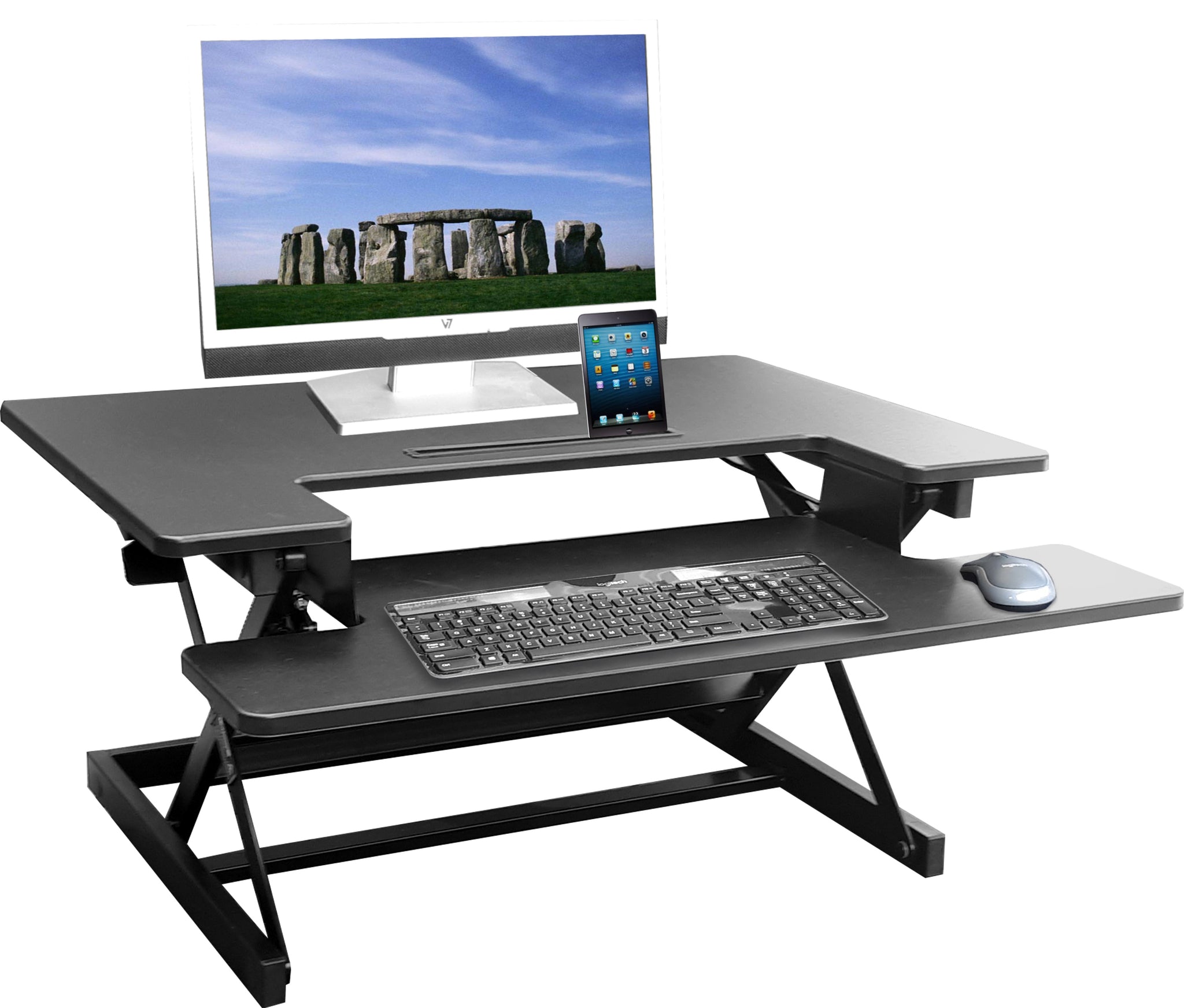 stand up desk store pneumatic adjustable height standing desk