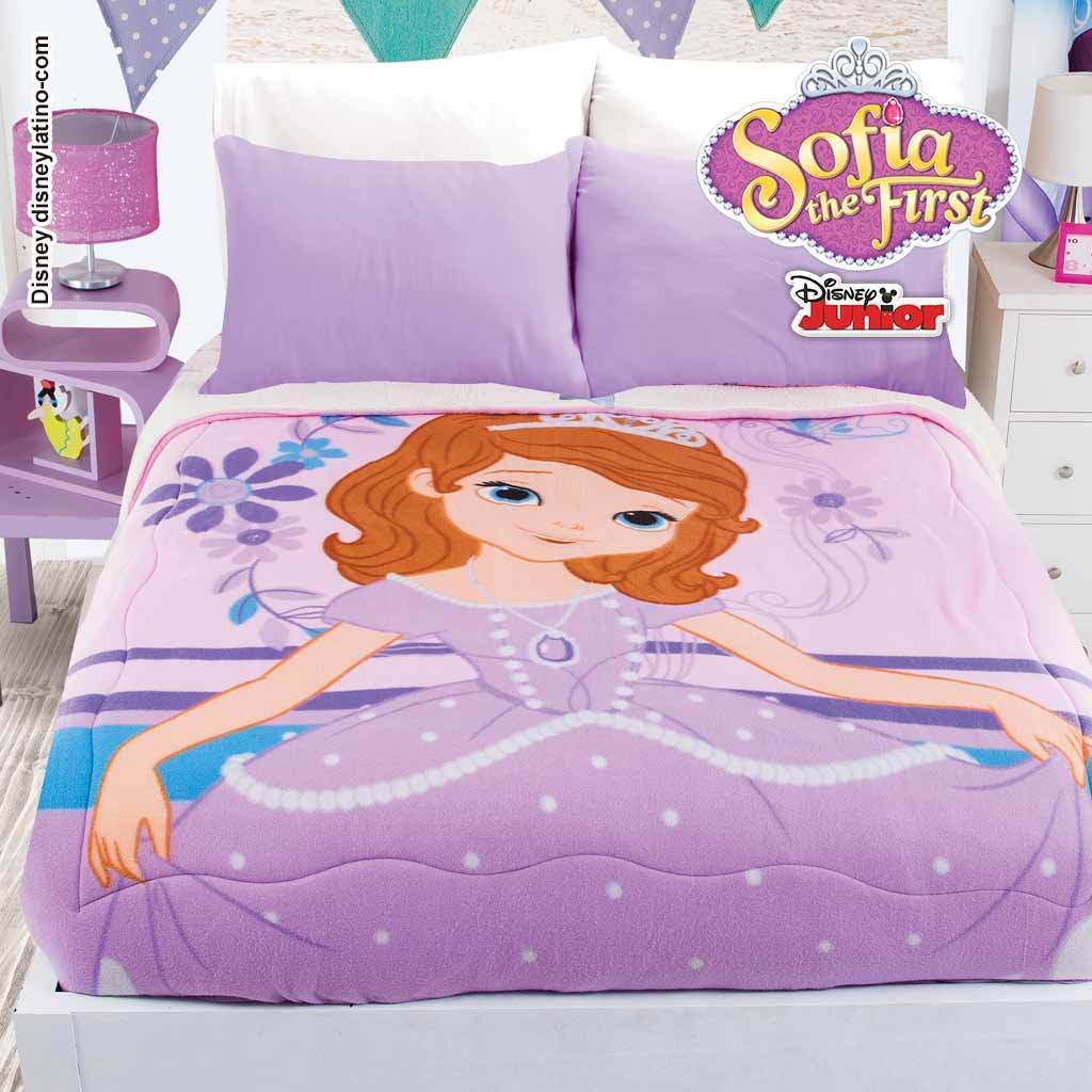 Sofia The First Blanket With Sherpa