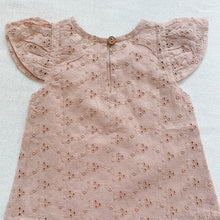 Load image into Gallery viewer, Blush Embroidered Top &amp; Printed Diaper Cover
