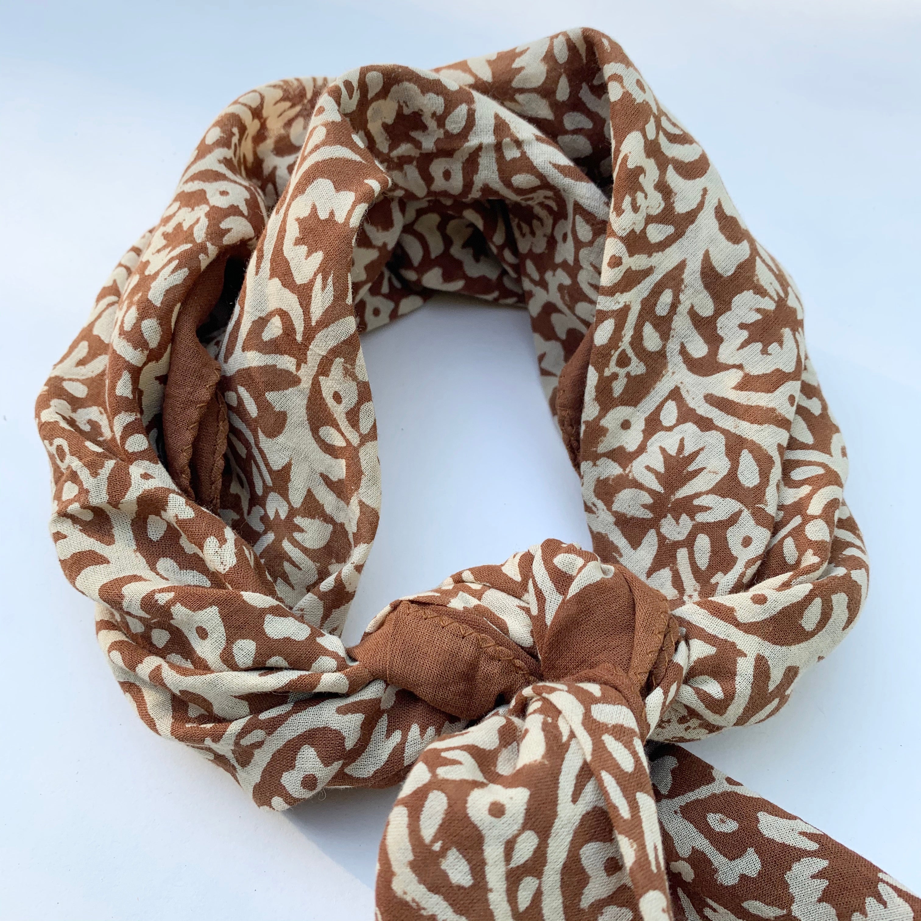 Bandana | Lace Flower in Burnt Sienna