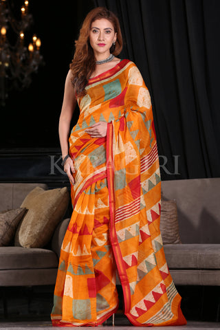 linen saree