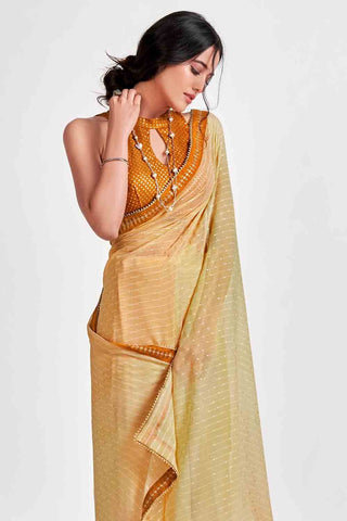 printed sarees - georgette saree