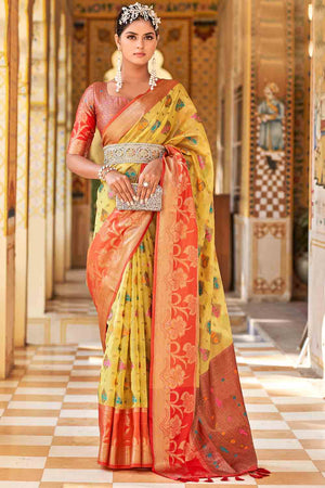 Buy Sea-Green-Banarasi-Saree online - KARAGIRI | FESTIVE SEASON SALE –  Karagiri