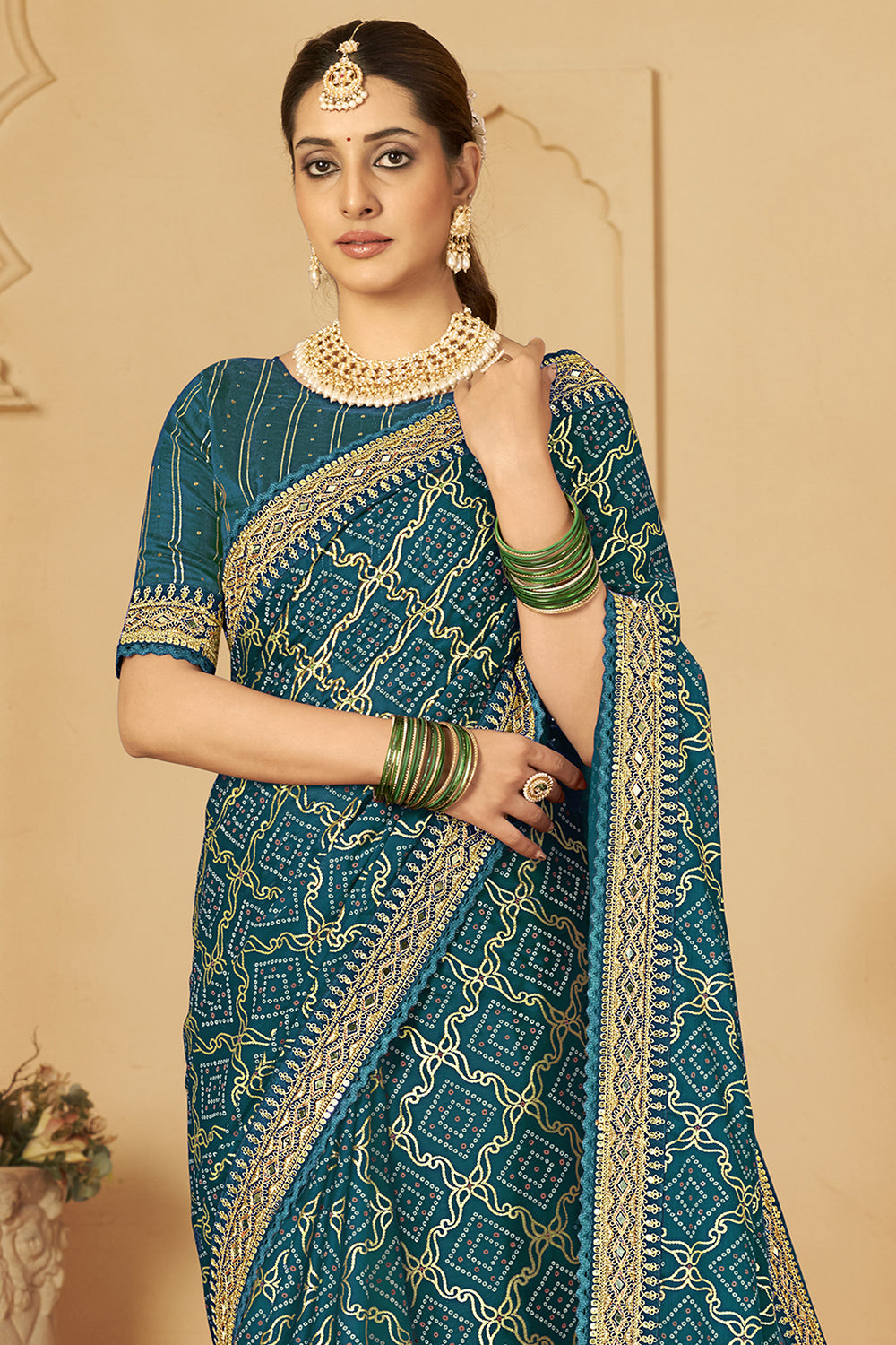 Buy Cobalt Blue Silk Saree online-Karagiri