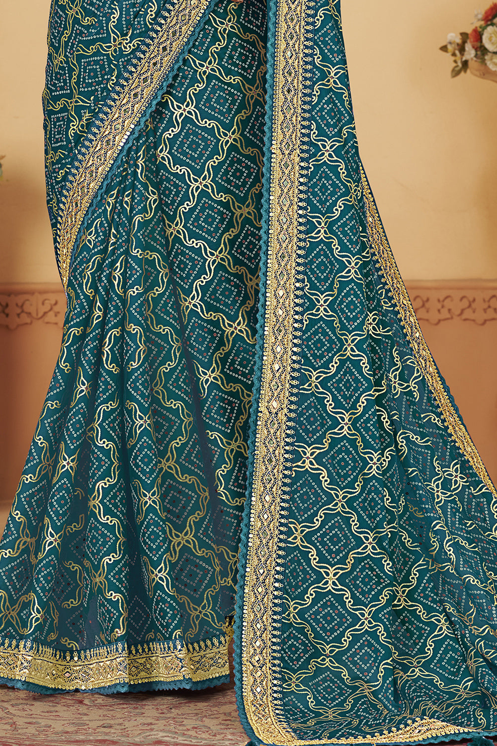 Buy Cobalt Blue Silk Saree online-Karagiri