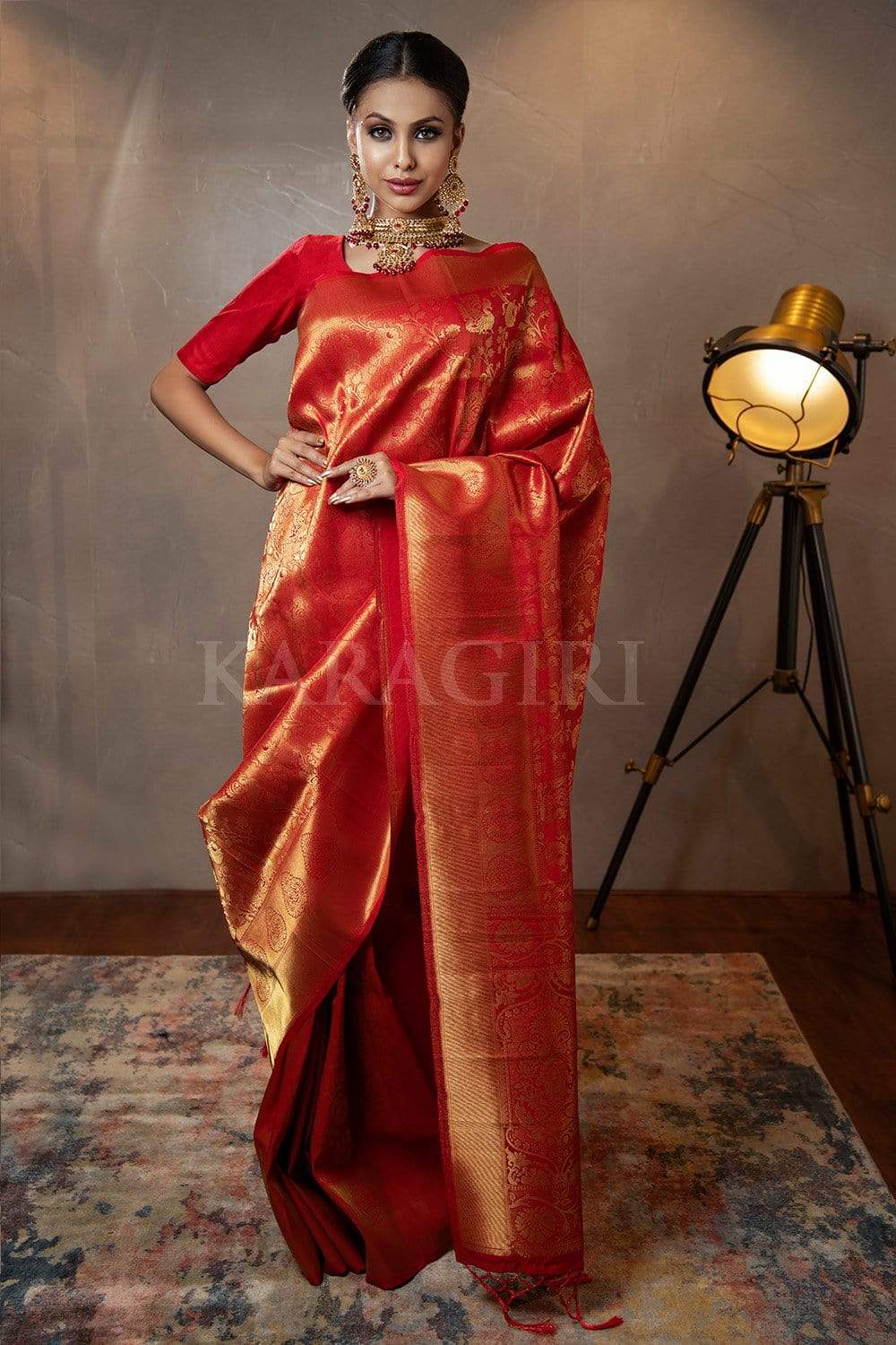 Red Saree - Buy Red Color Sarees Online from our Latest Collection ...