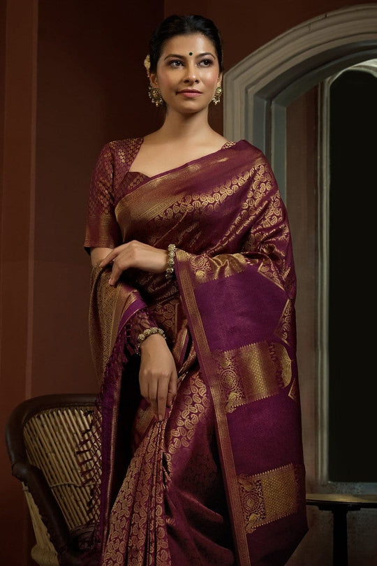 Weaving Zari Pure Kanjivaram Saree, With Blouse Piece at Rs 1800 in Surat