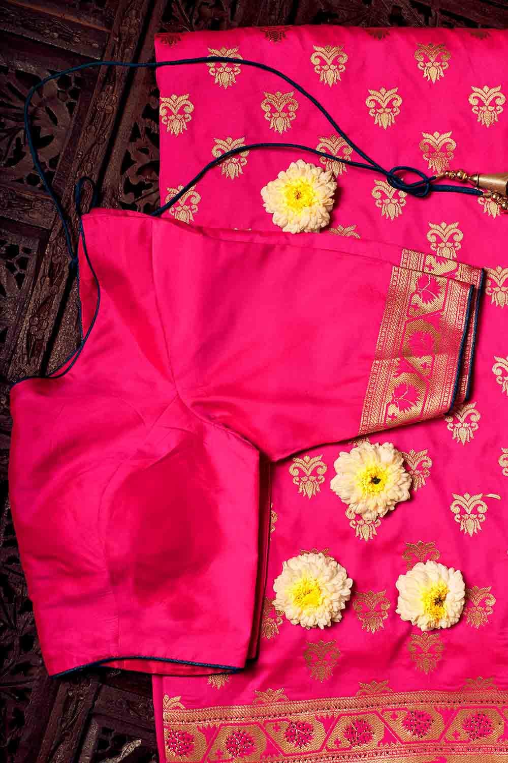 Buy Vibrant Pink Paithani Saree online-Karagiri