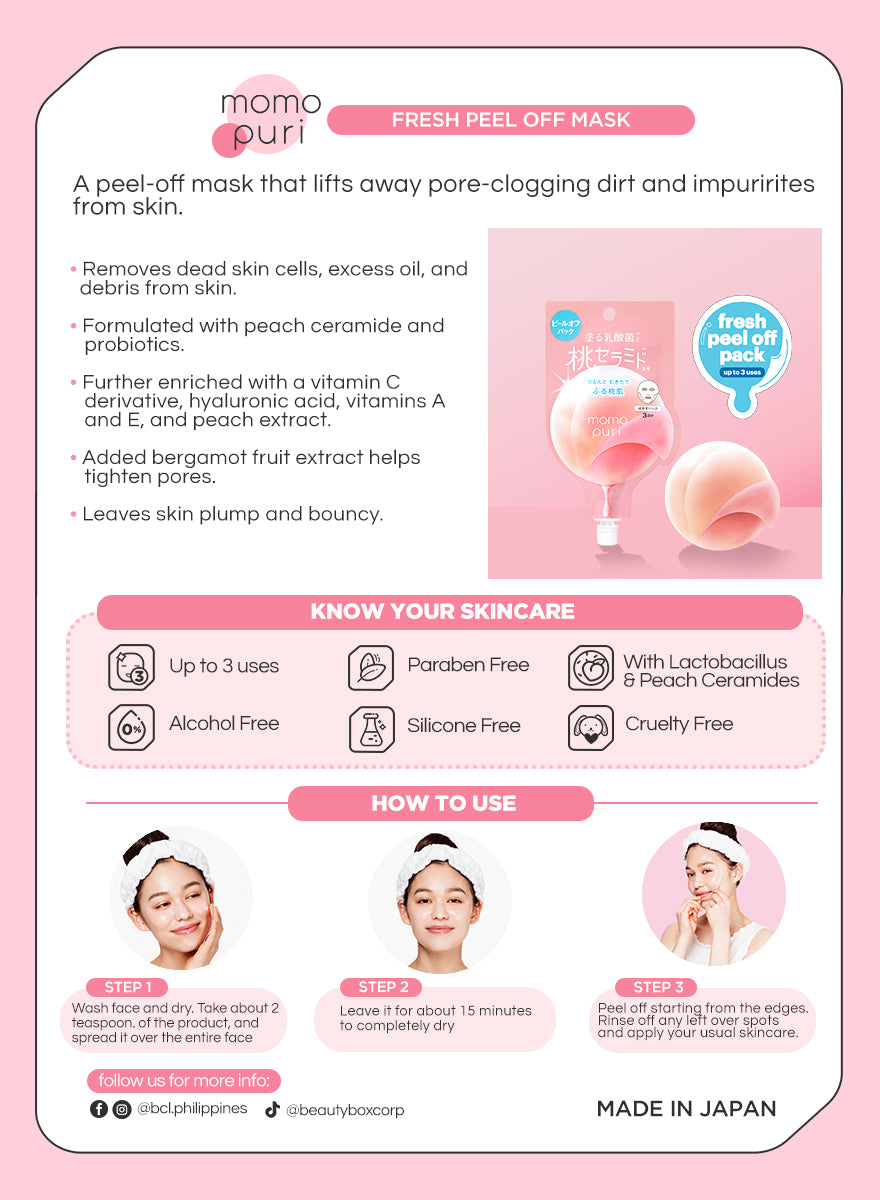 Momo Puri Fresh Peel Off Pack (Limited Edition) – Beautybox Corp. Online