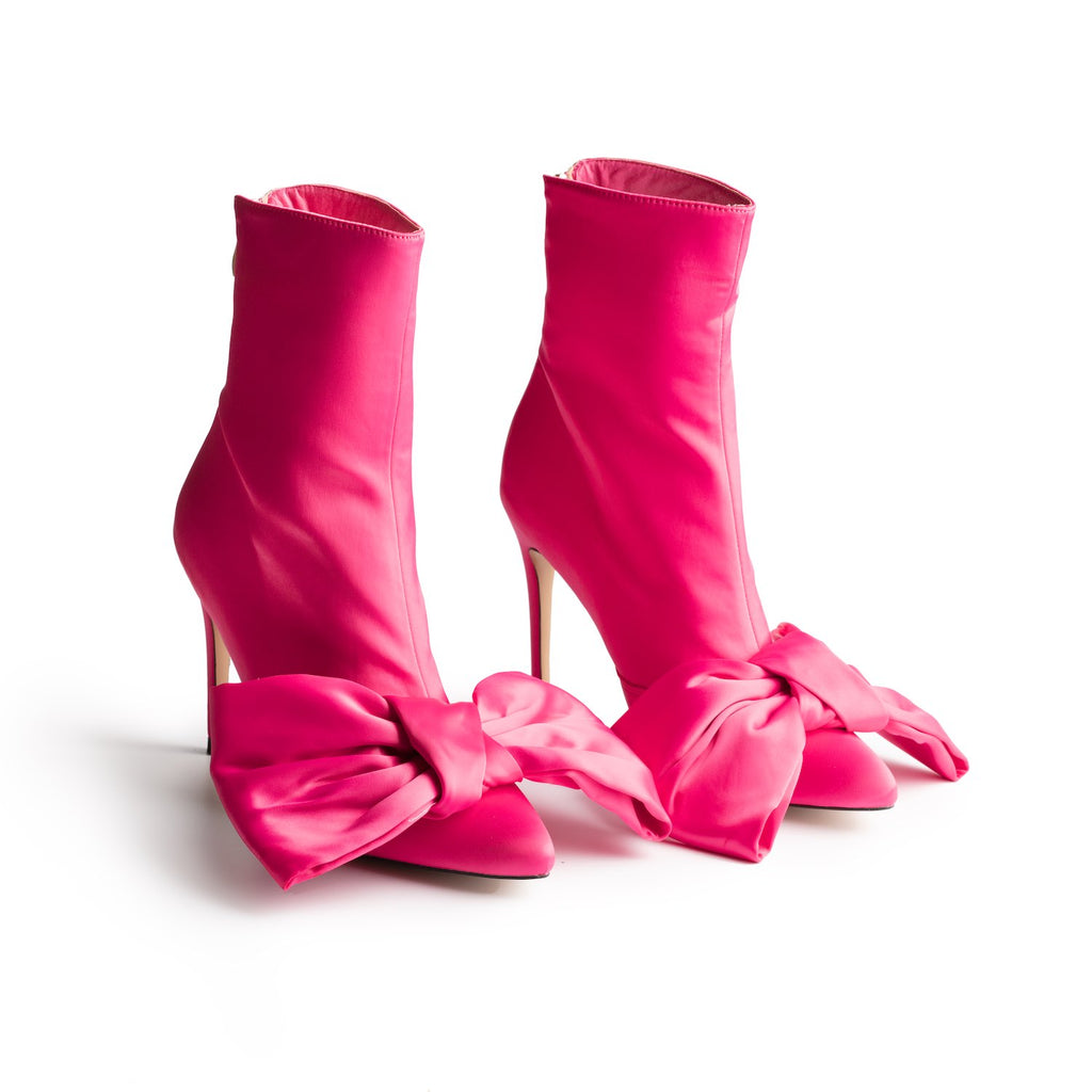 ICCONIC BOOT PINK SATIN – peblair