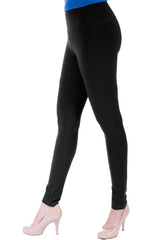 Plus Solid Ponte Legging - Black