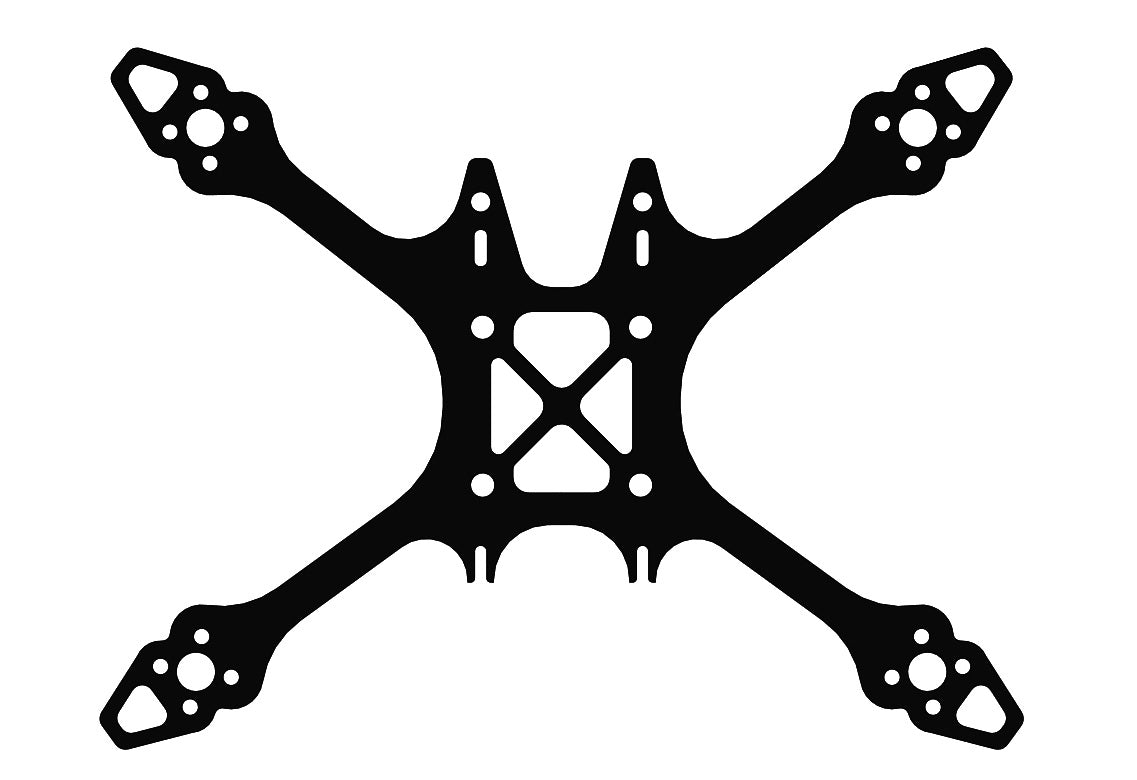 Frame Bottom Plate for Massive Droner 2.5