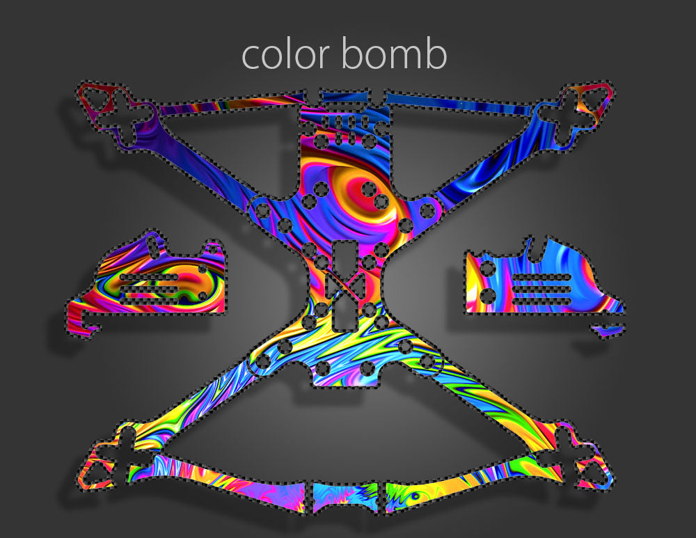 Color Bomb Stikit Skin Full Wrap for BangGOD 7