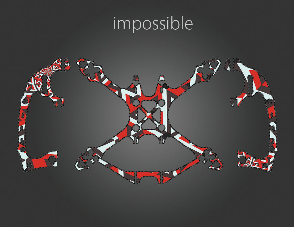 Impossible Stikit Skin Full Wrap for Massive Droner 2.5
