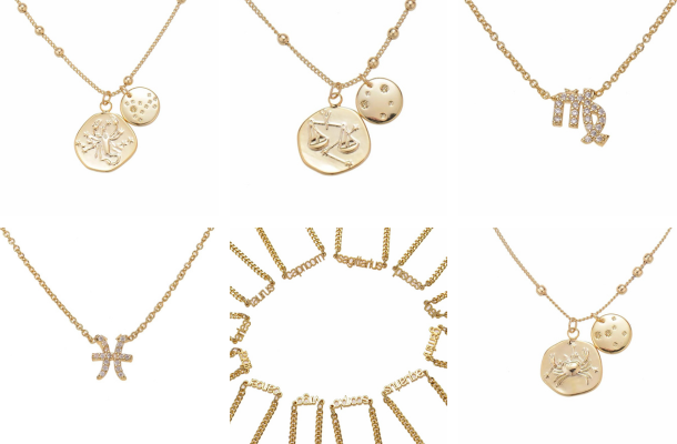 zodiac astrology jewellery gold jewellery