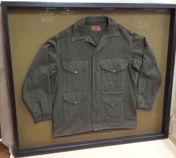 Shadowbox Frames for Filson Stores (vintage outdoor shirt)