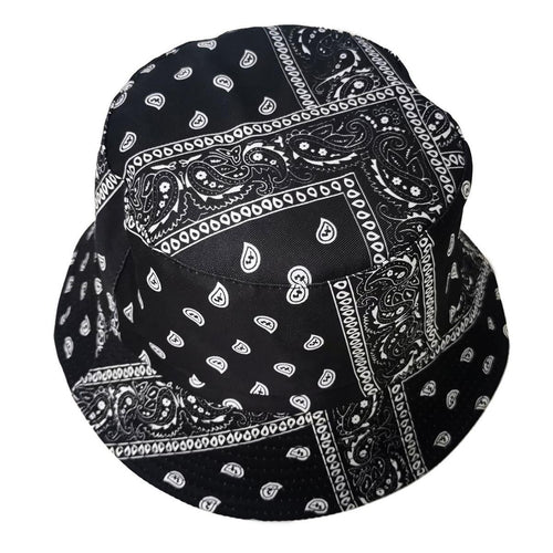 Bandana Bucket Hat - Black