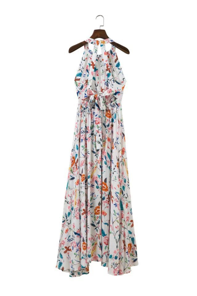 summer halter neck maxi dress