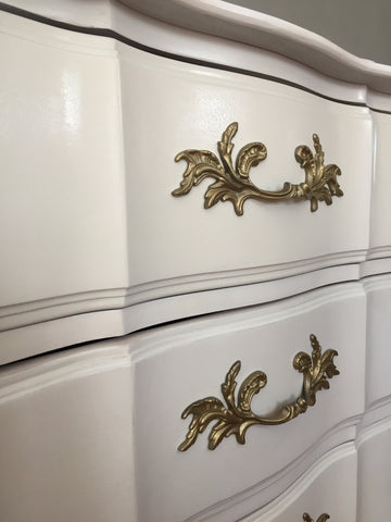 Featured image of post French White And Gold Dresser : For the hardware, i used old white and then did some distressing.