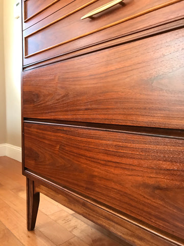 Restored Mid Century Modern Dixie Highboy Dresser Eclectic Home