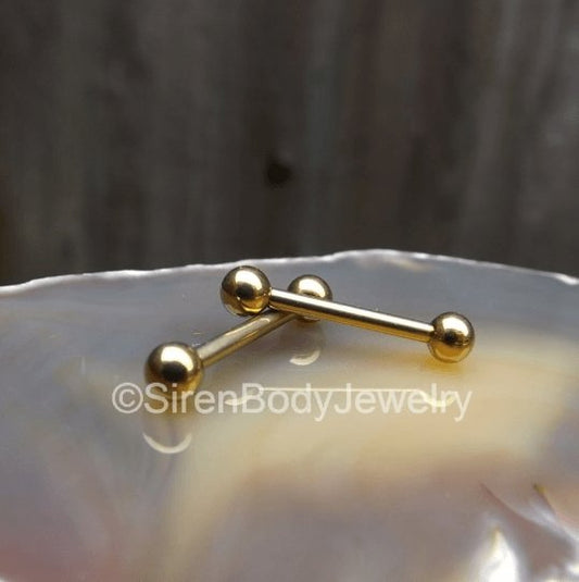 4pcs 14G Nipple Rings Rose Gold Heart White Opal Nipple Piercing Barbell/  Nipple Jewelry/ Nipple Shield/ Straight Barbells/ Barbell Piercing 