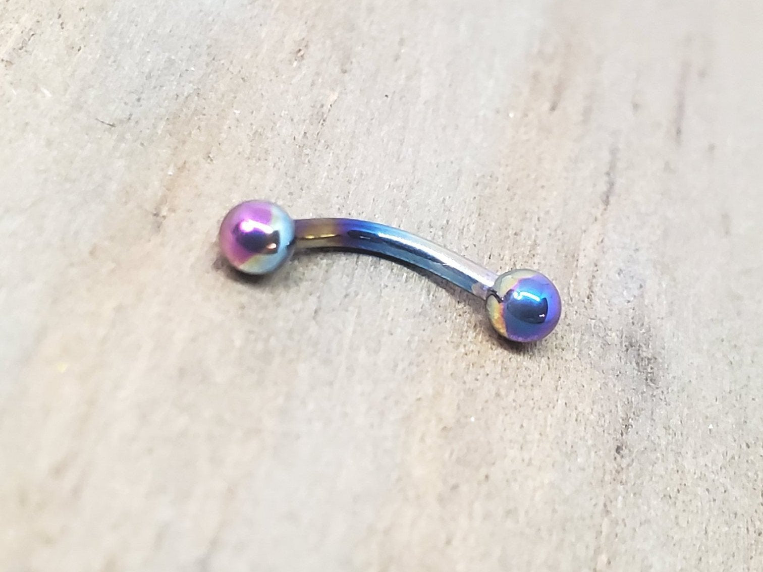 Titanium rook piercing barbell 16g 5/16