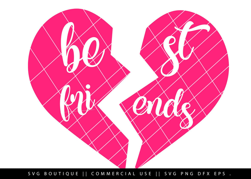 Free Free 105 Best Friends Heart Svg Free SVG PNG EPS DXF File