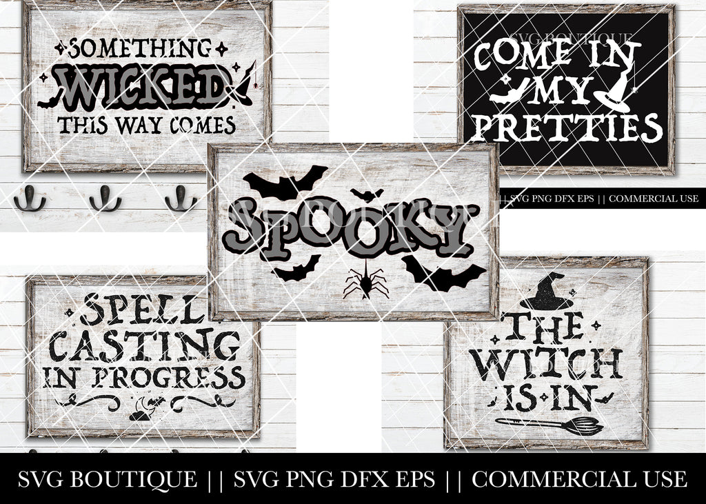 Download Halloween SVG File Bundle - SVG File Silhouette and Cricut ...