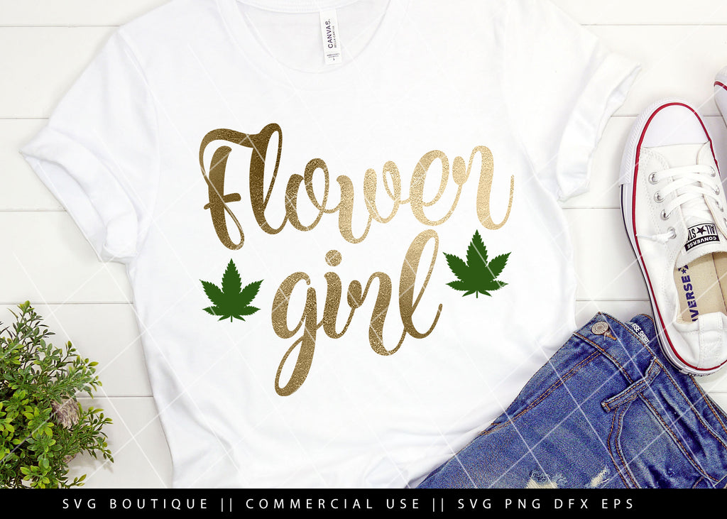 Download Flower Girl - Weed/Dope SVG Files - Cut File For Silhouette and Cricut - SVG BOUTIQUE