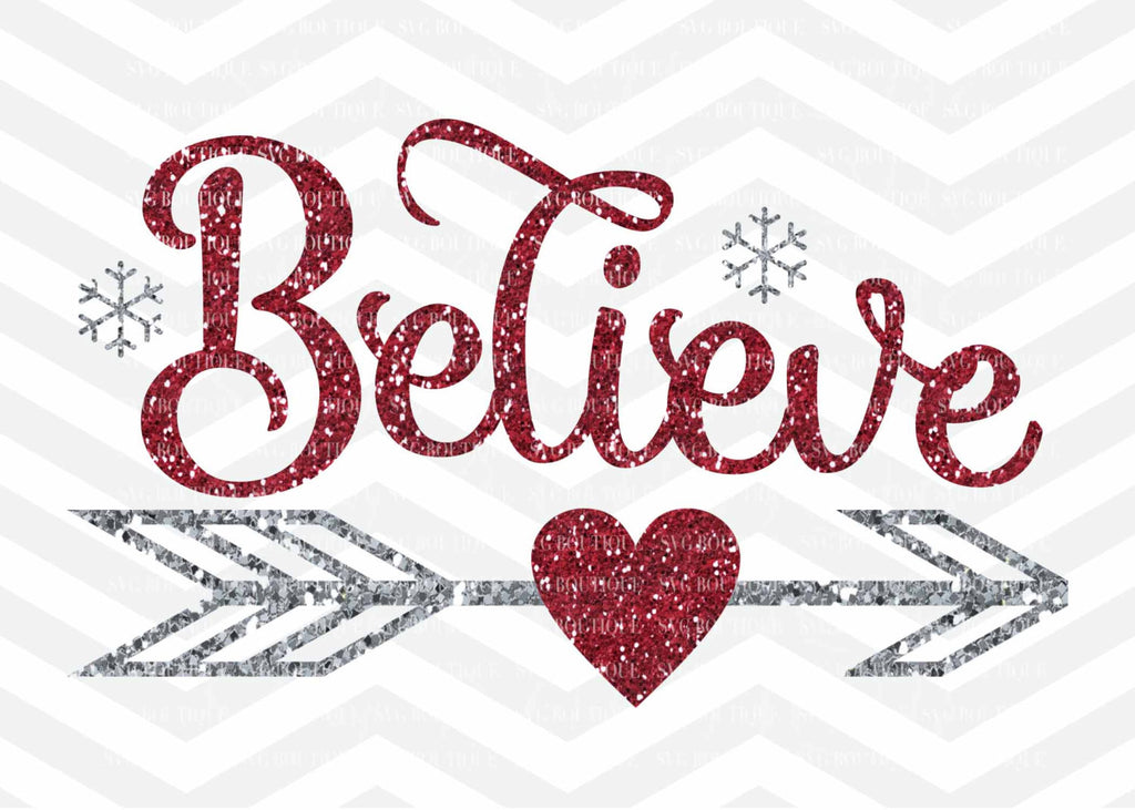 Download Believe SVG File, Believe Christmas SVG, Christmas File ...