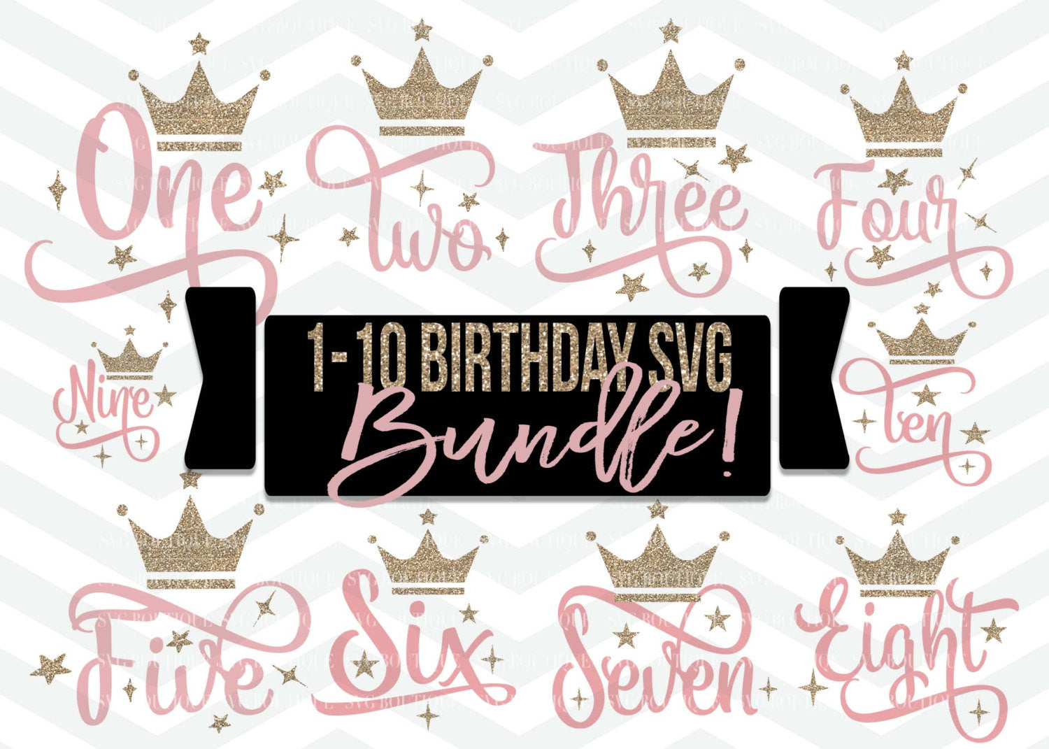 Download Birthday Svg Bundle Baby Bundle Svg Baby Girl Birthday Svg Cut File Crown Number Svg Cutting File Png Cricut Silhouette Svg Boutique