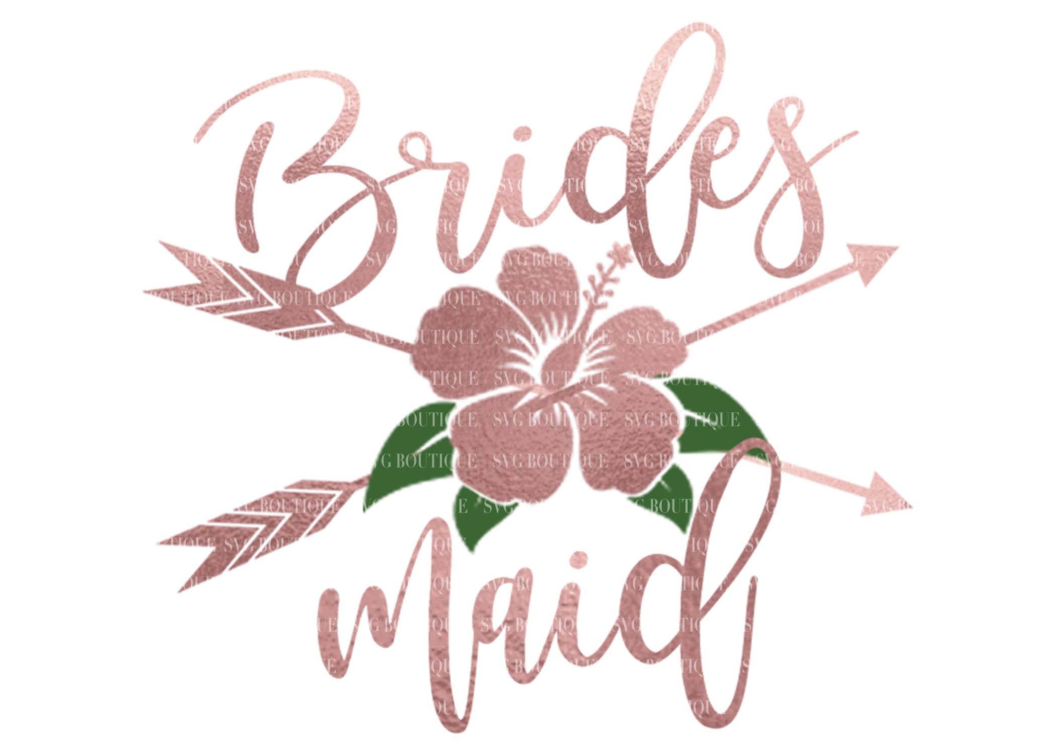 Download Bridesmaid Svg File Wedding Svg File Bridesmaid Overlay Floral Arr Svg Boutique