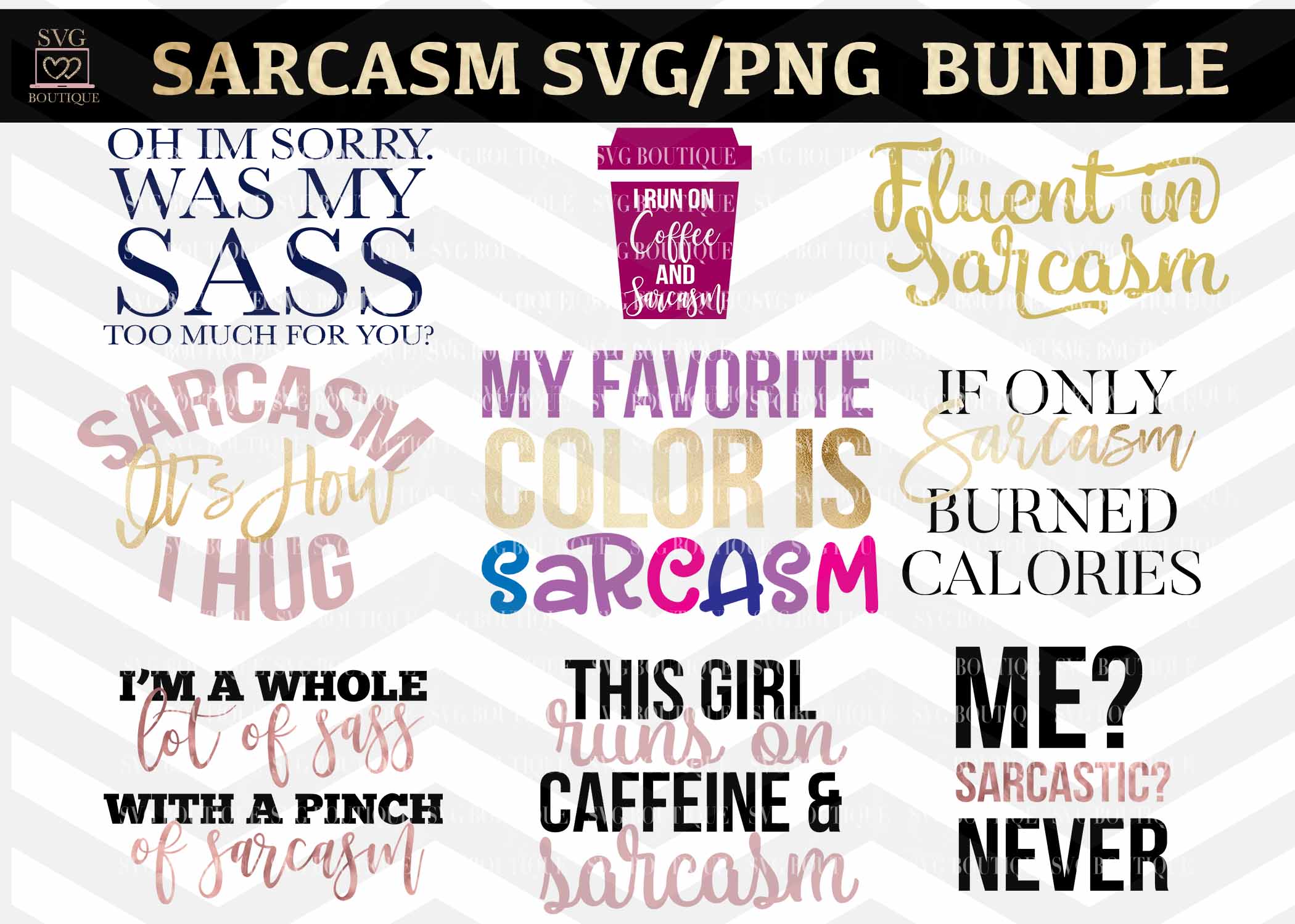 Download Sarcasm Svg Cut File Bundle Svg Png Dfx Eps Svg Boutique